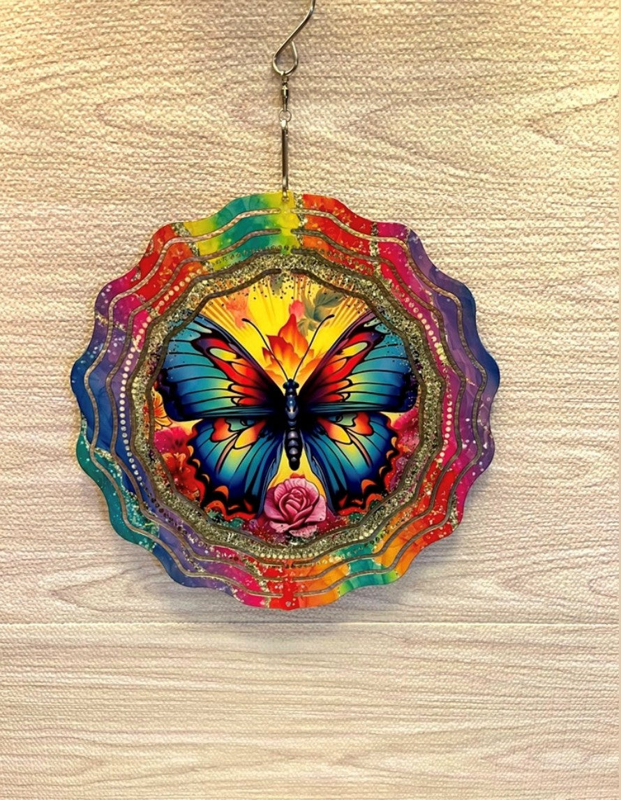 Colorful Butterfly Wind Spinner – KT Endless Creations LLC