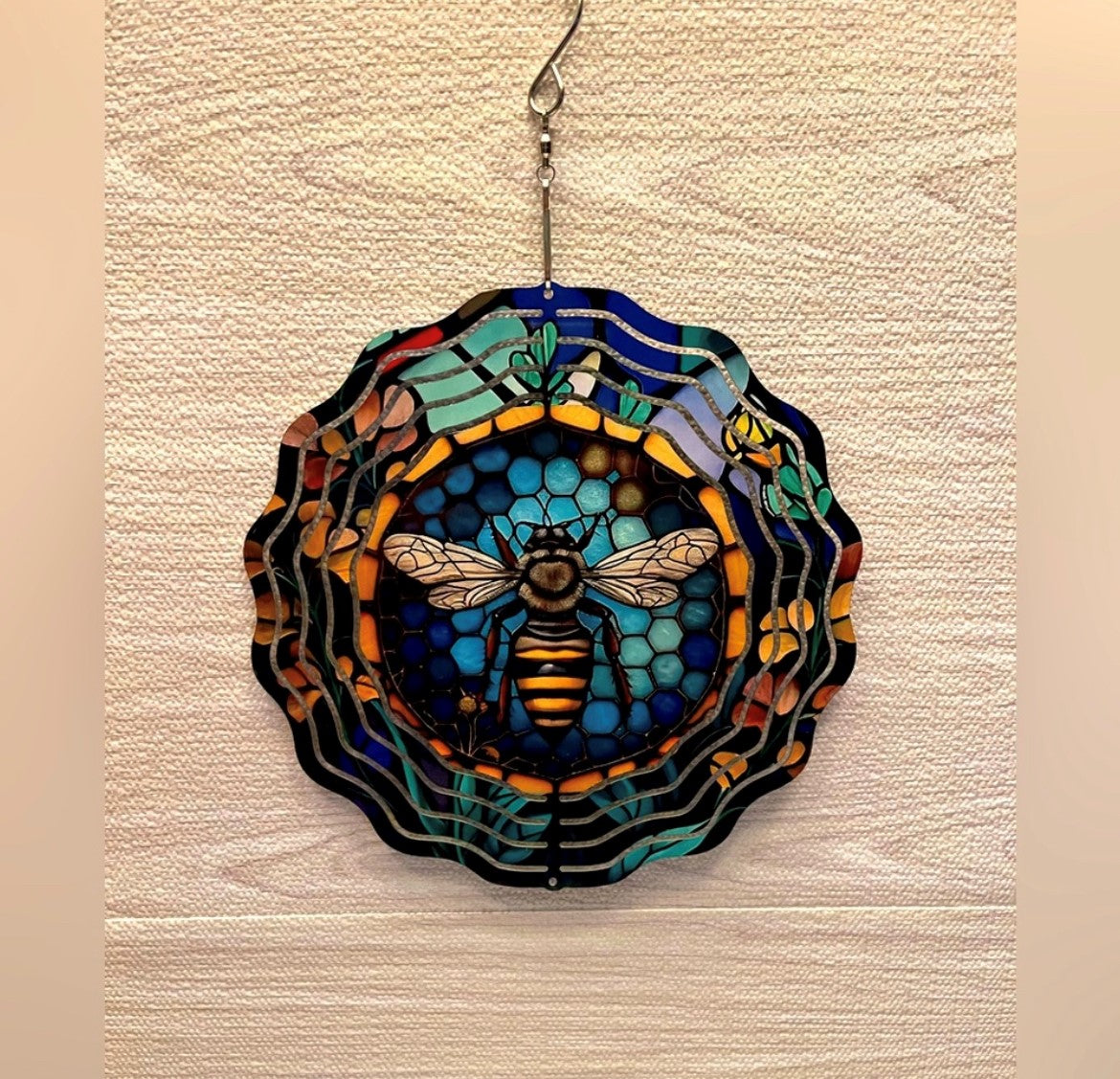 Colorful Bee Wind Spinner