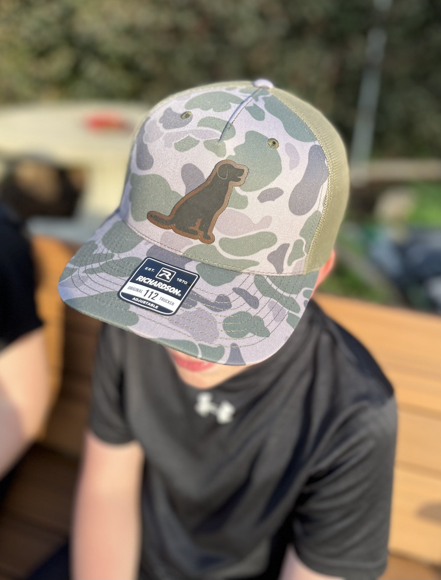 Lab Silhouette Patch Richardson Trucker Hat