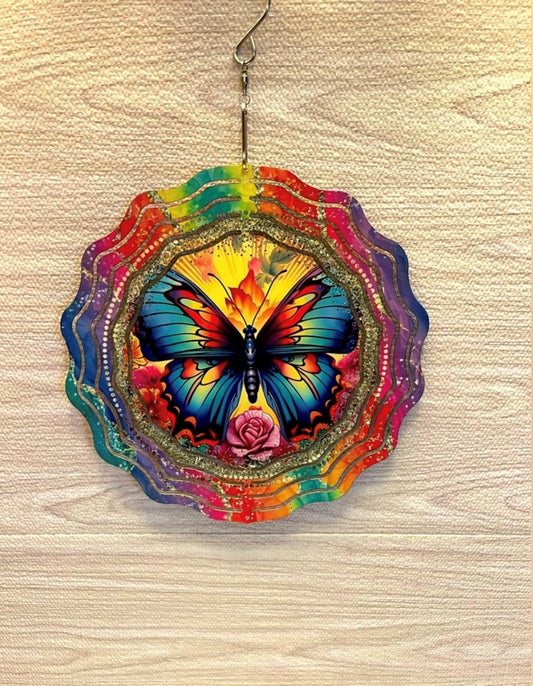 Colorful Butterfly Wind Spinner